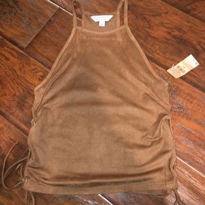 American Eagle Suede Top